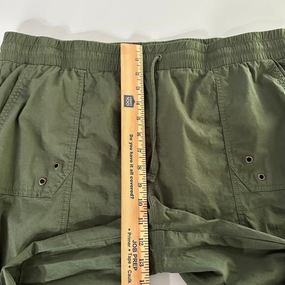 Palm Rio Olive‎ Green Cargo Pants XL Women’s Drawstring Waist Cotton Blend - Picture 8 of 9